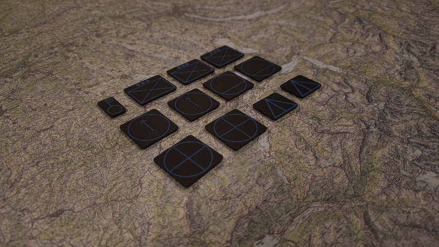 Infanterie Kompanie Set auf einer Schweizer Lagekarte